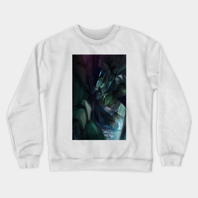 Aesthethic Mirror Illustration Crewneck Sweatshirt by Chocoraptor